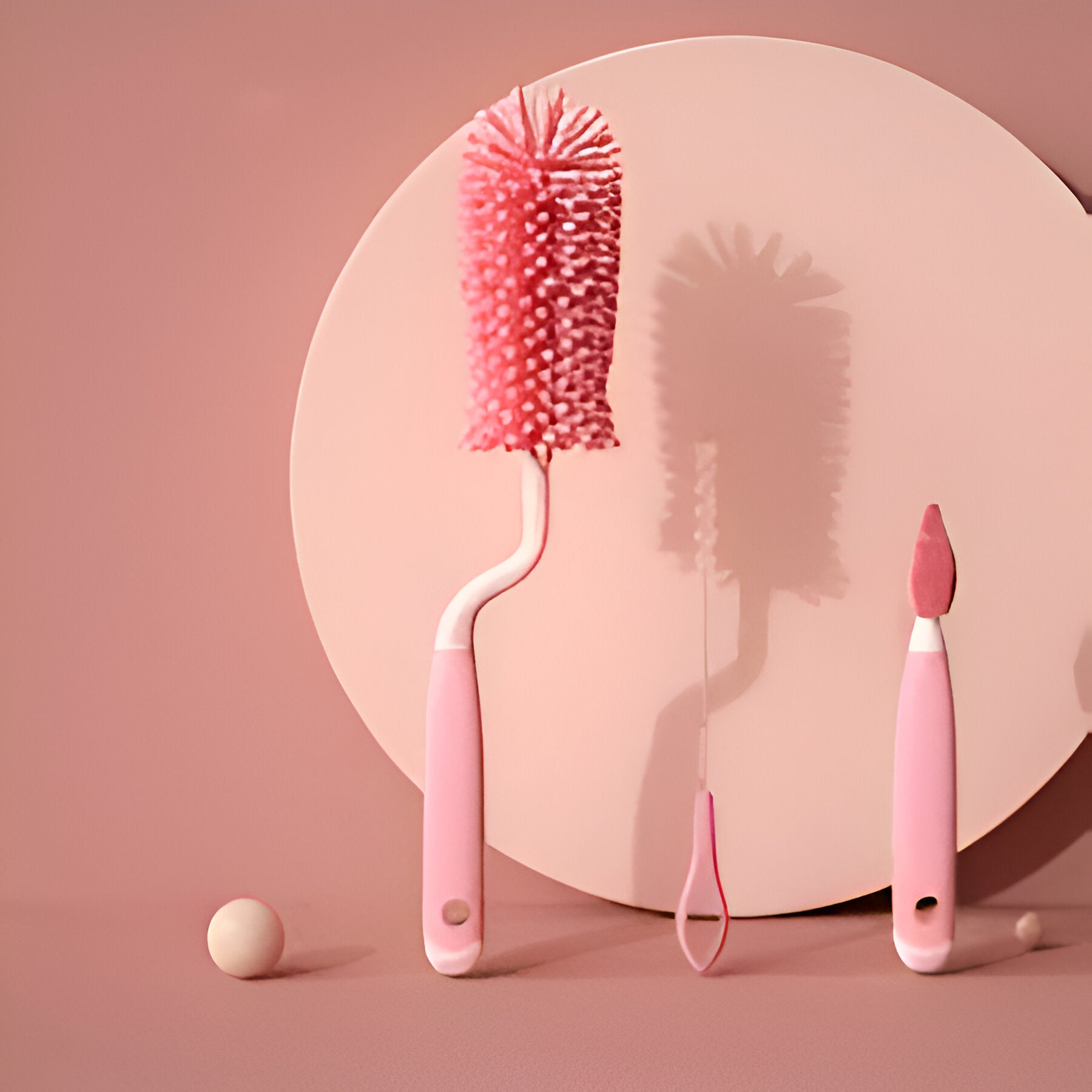 Cubbycoo Baby Bottle Brush Set Pink