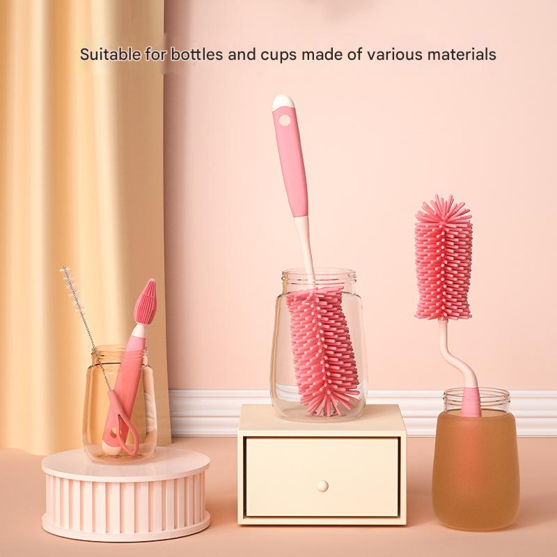 Cubbycoo Baby Bottle Brush Set (Pink/Blue)