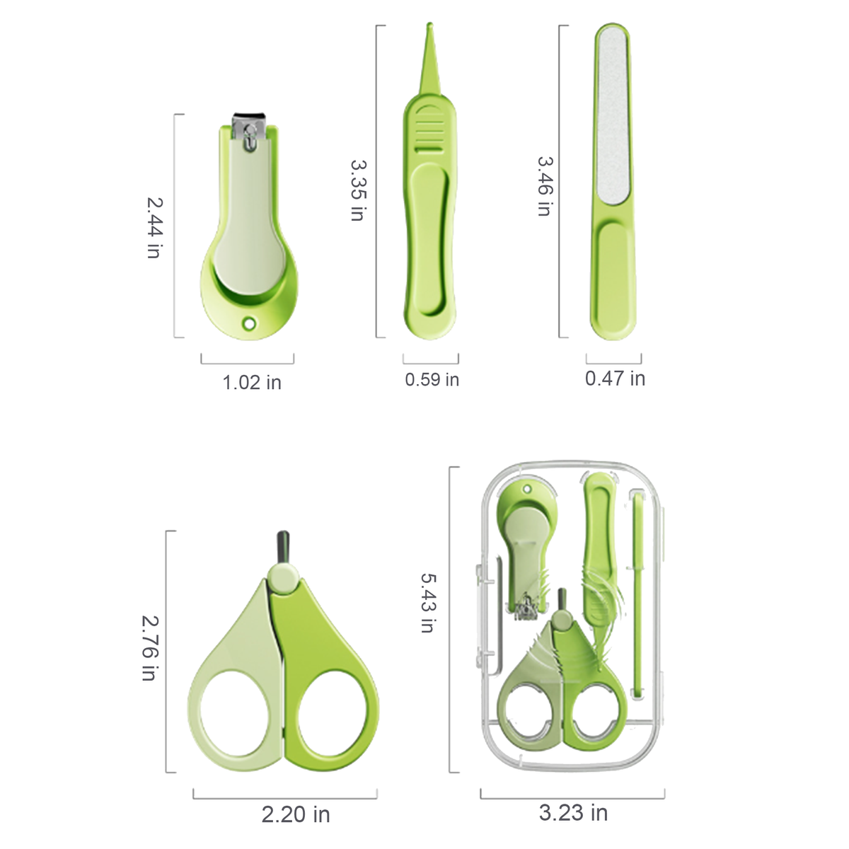 Cubbycoo Baby Nail Clipper Set Green