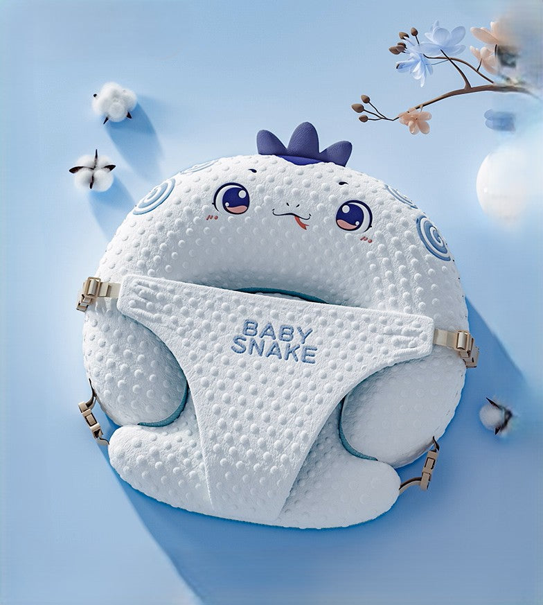 Newborn anti-spit-up pillow for safe feeding and sleep