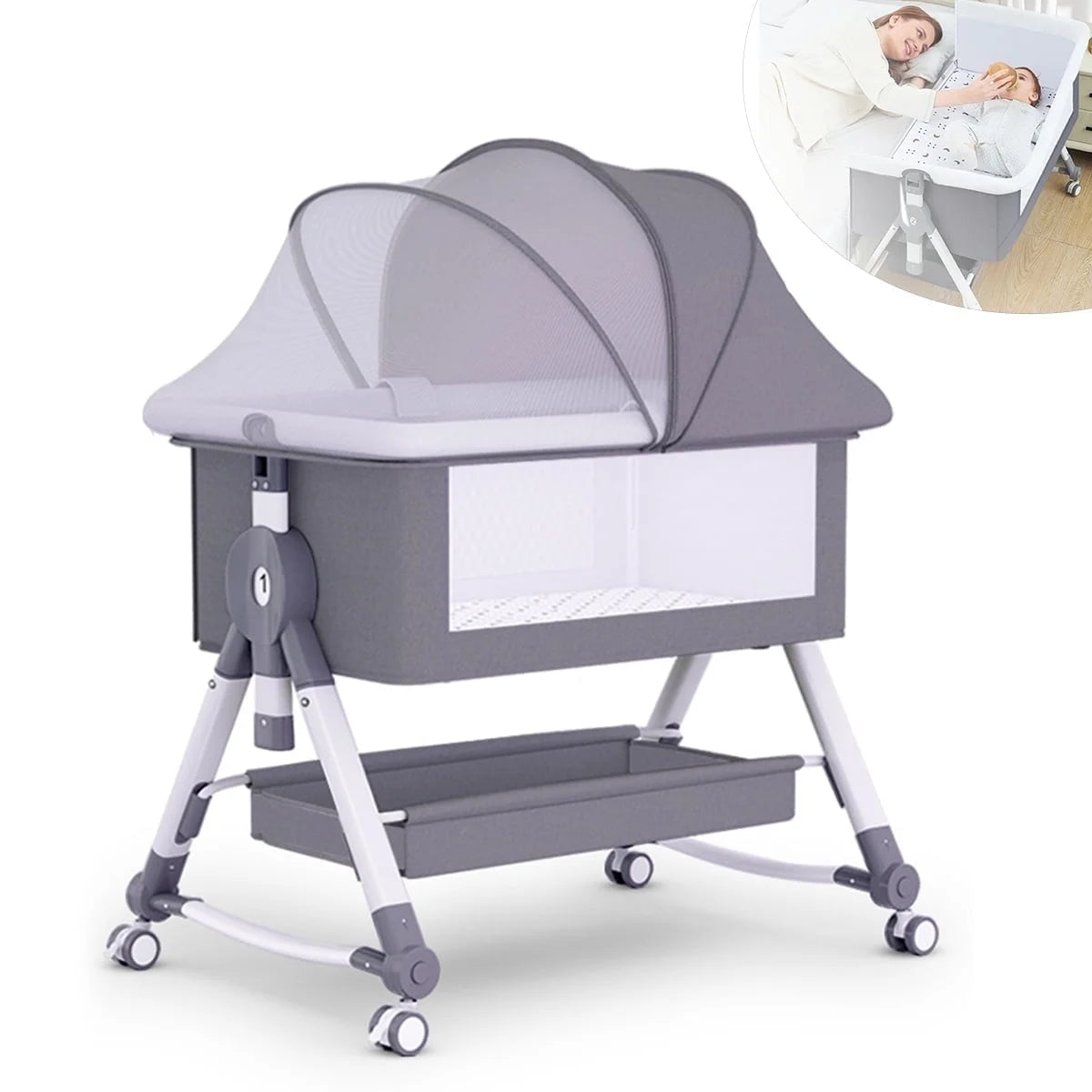 Cubbycoo Multifunctional Portable Foldable Baby Crib