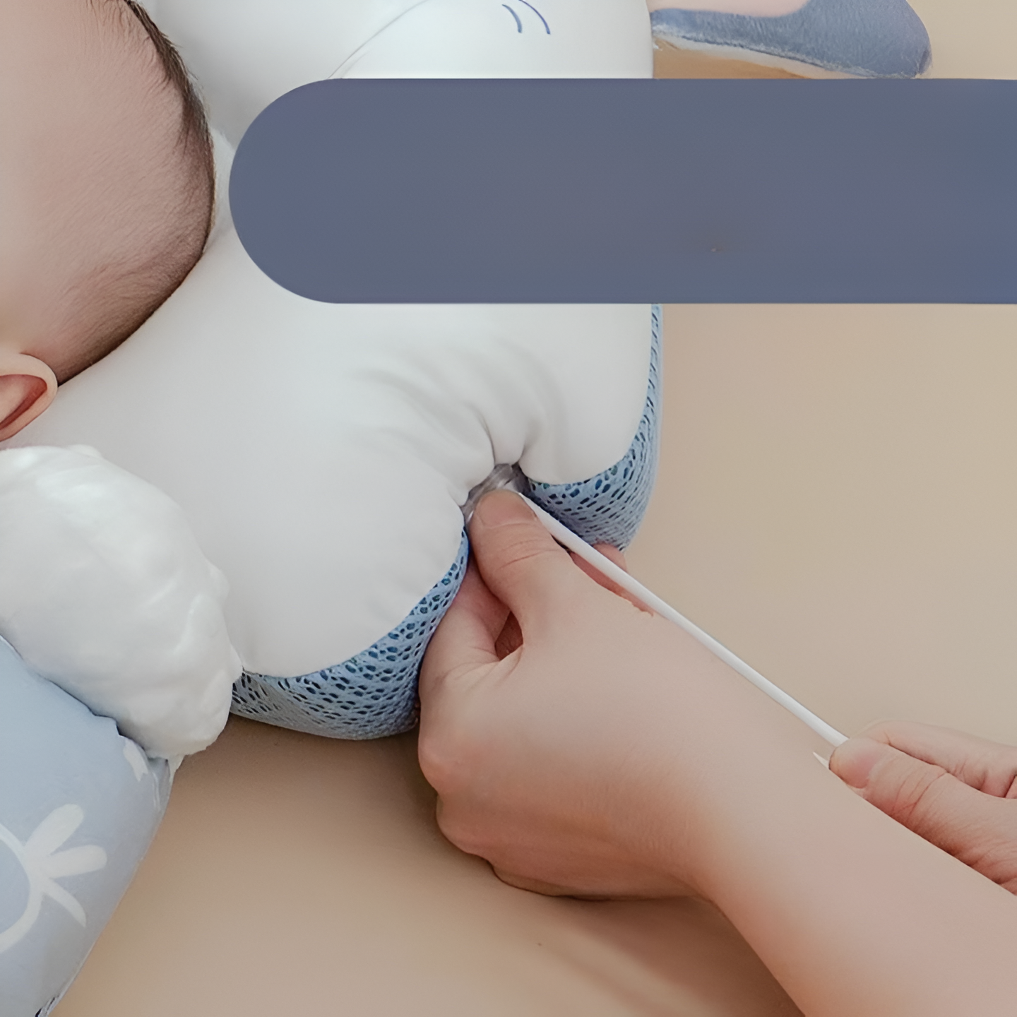 Baby shaping pillow for newborns to prevent head tilt and flat head adjustment pillow for baby exhaust soothing pillow for all seasons