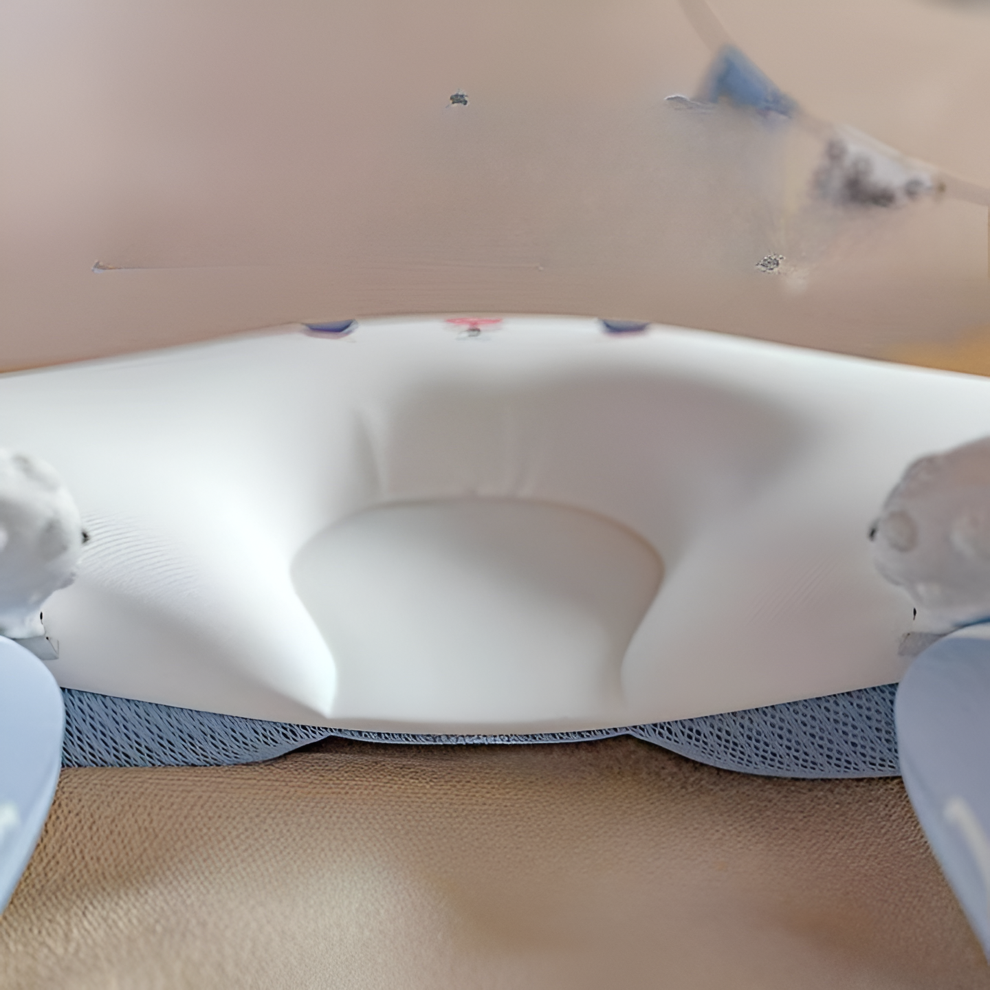 Baby shaping pillow for newborns to prevent head tilt and flat head adjustment pillow for baby exhaust soothing pillow for all seasons