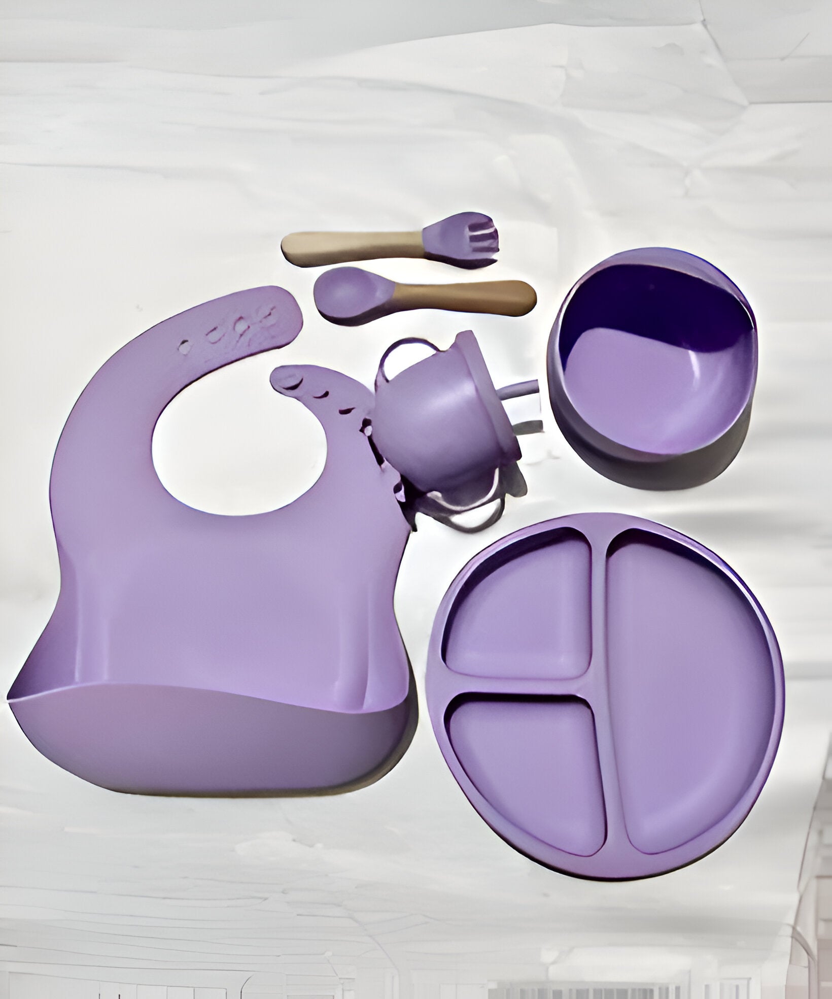 Cubbycoo Baby Feeding Set Dark Purple