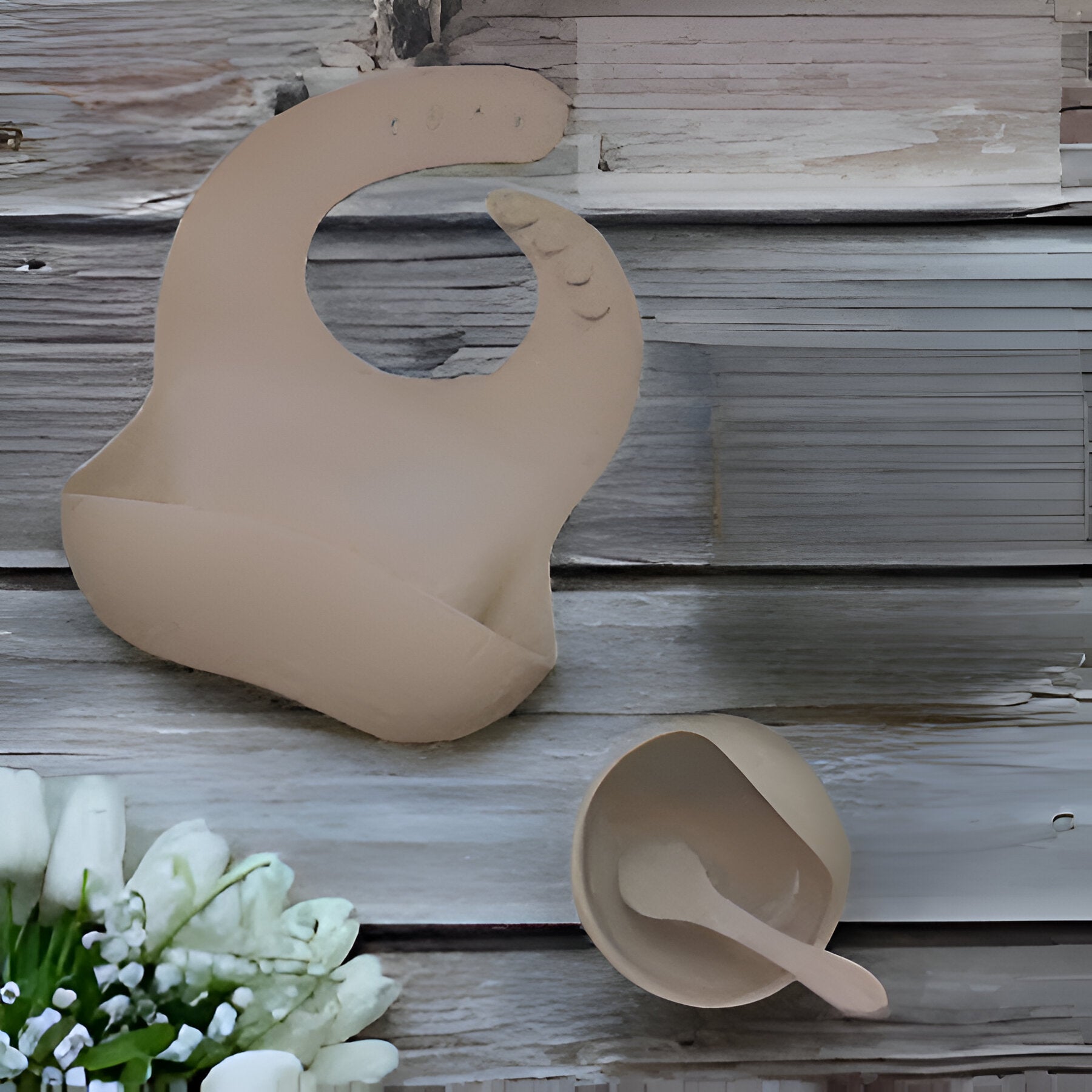 Cubbycoo Baby Feeding Set Beige