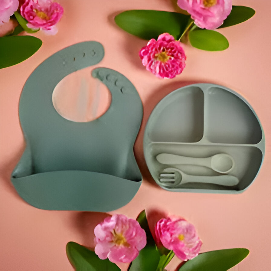 Cubbycoo Baby Feeding Set (Purple/Beige/Pink/Green)