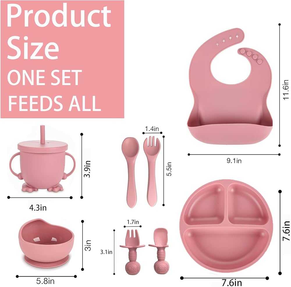 Cubbycoo Baby Feeding Set (Purple/Beige/Pink/Green)
