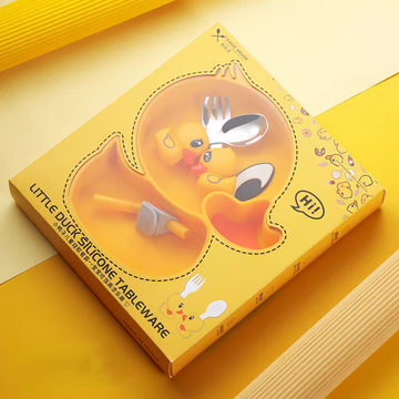 Little Duck Silicone Plate for Kids – Fun, Safe, and Mess-Free Feeding